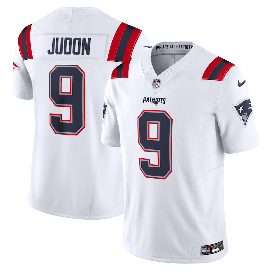 Men New England Patriots #9 Matthew Judon Nike White Vapor F.U.S.E. Limited NFL Jersey->women nfl jersey->Women Jersey